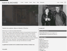 Tablet Screenshot of galerieblanchard.com